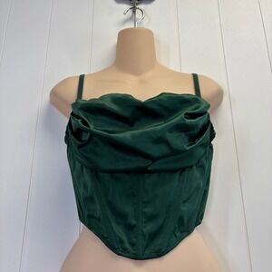 Urban Outfitters Women Y2K Coquette Satin Corset Top Size S Night Out Regency